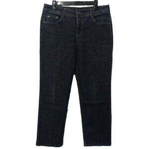 Charter Club Dark Blue Denim Short Classic Straight Leg Jeans US 12P